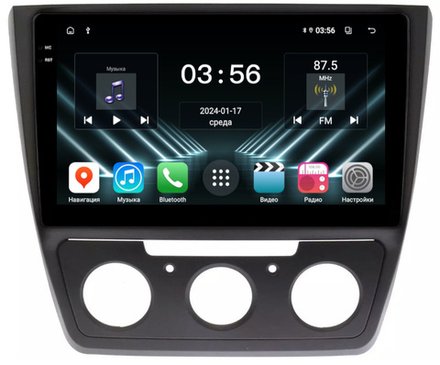 Магнитола для Skoda Yeti 2009-2018 (кондиционер) - FarCar DX1225M монитор 10.36" IPS на Android 13, 4+64Гб, CarPlay