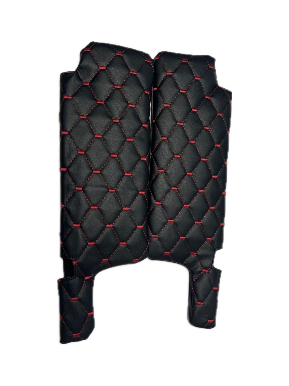 Чехлы на козырьки ВАЗ 2108, 2109, 21099, 2113, 2114, 2115 (красная нить Рубин)