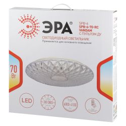 Светильник потолочный светодиодный ЭРА SPB-6-70-RC Vandam с ДУ 70Вт 3400-5500К | Светильники SPB-6 с ДУ