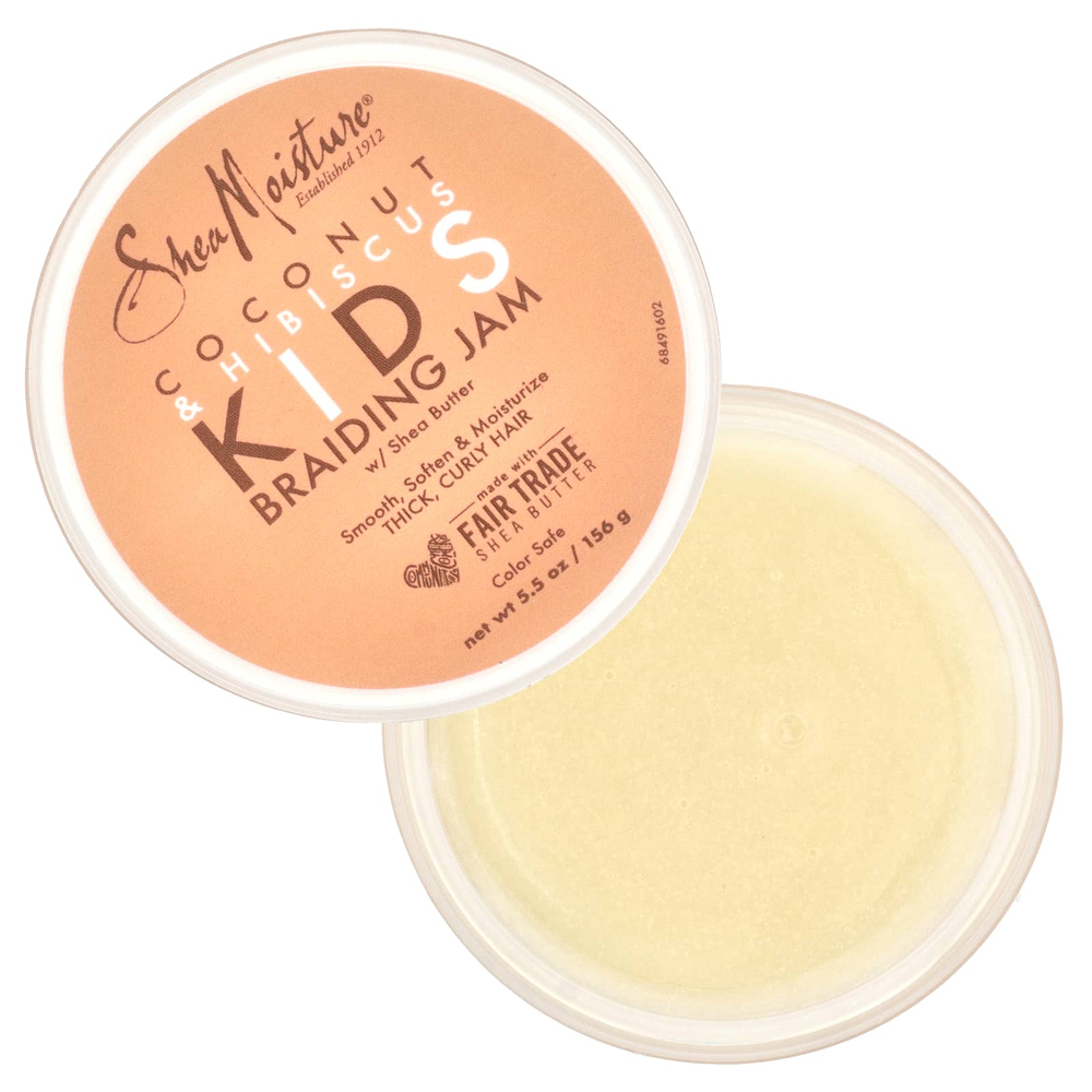 SheaMoisture, Kids Braiding Jam, кокос и гибискус с маслом ши, 156 г (5,5 унции)