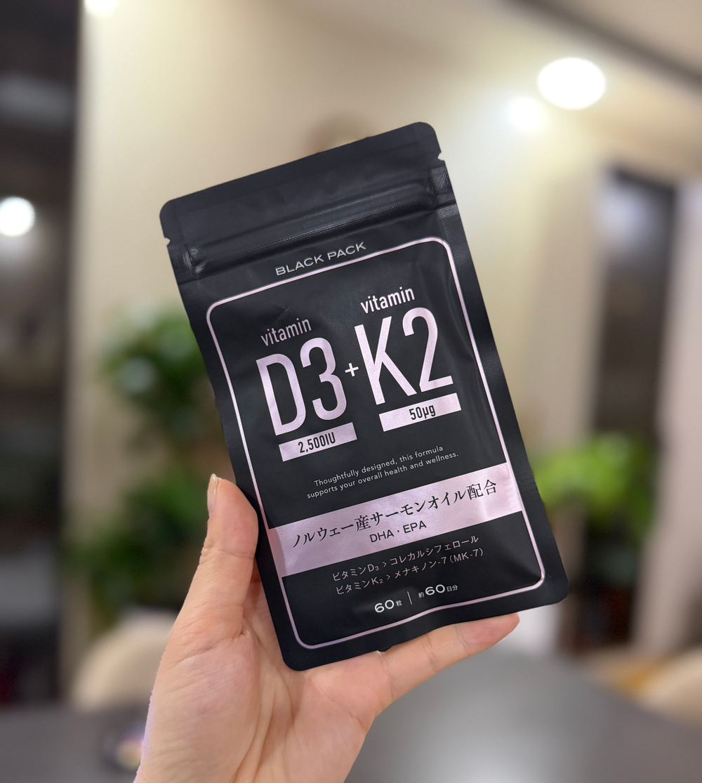 Black pack D3K2 + omega 3 (D3 = 2500ME)