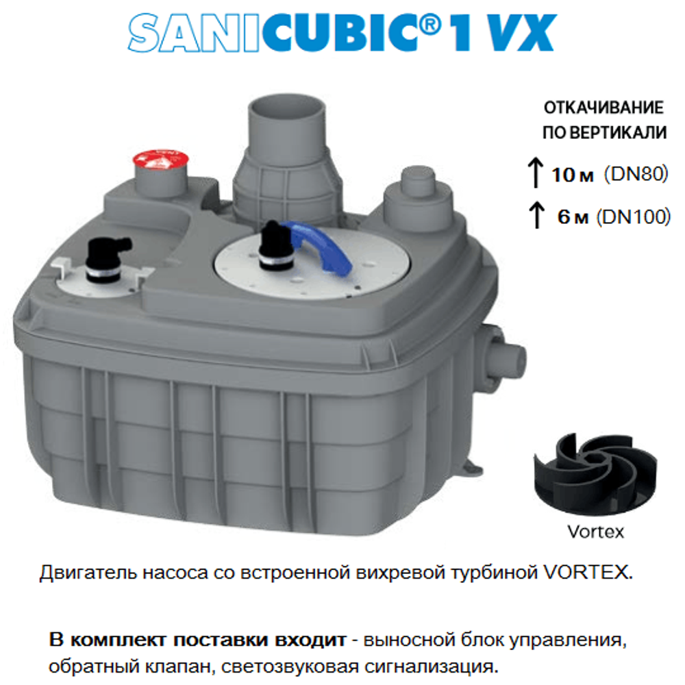 Канализационный насоcная станция SFA Sanicubic 1VX