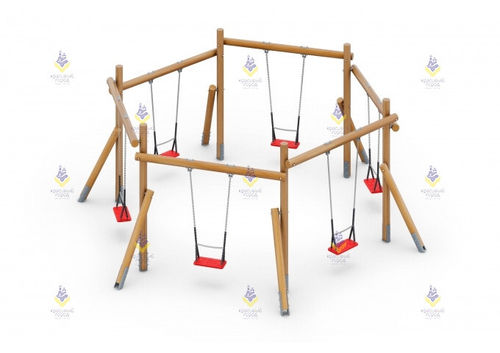 Качели на круглых столбах «Круговые»