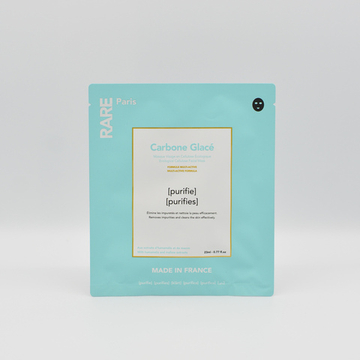 RARE Paris Очищающая тканевая маска для лица Carbone Glacé
