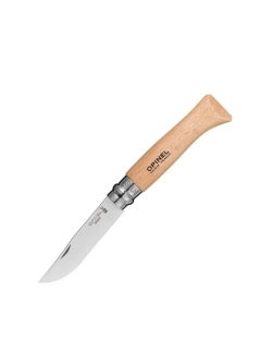 Нож Opinel №8 нерж.сталь, буковая рукоять