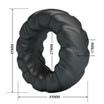 Черное эрекционное кольцо Jeriko