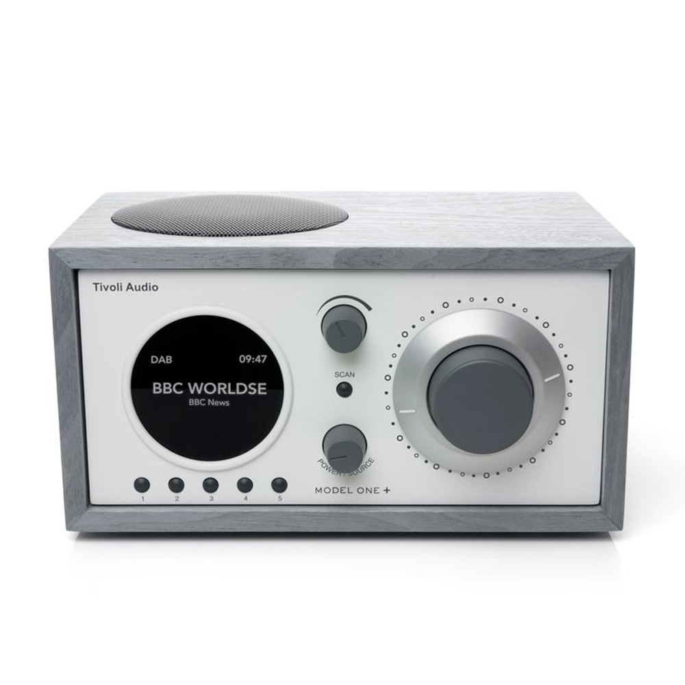 Tivoli Model One+ Серый/Белый [Grey/White] — радиоприемник с часами