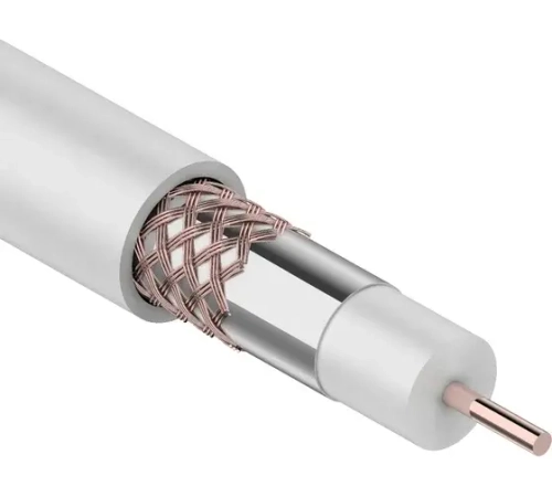 Кабель REXANT RG-6U, (48%) 75 Ом, белый