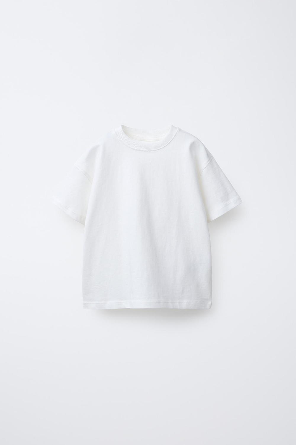 ZARA НАБОР ИЗ ТРЕХ ОДНОТОННЫХ ФУТБОЛОК, СИНИЙ