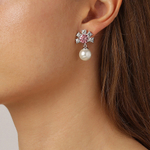 Серьги Dyrberg Kern VERONICA SS CRYSTAL / ROSE 420027 BW/R/S