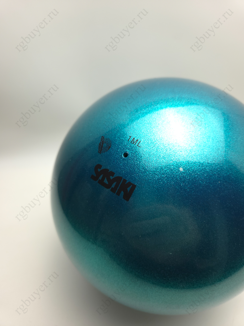 Мяч Sasaki 18,5 см серия "Металлик" Морской зеленый SEG (Sea Green)