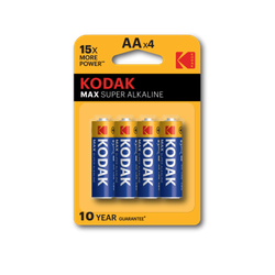 Батарейки Kodak LR6-4BL MAX SUPER Alkaline [KAA-4]