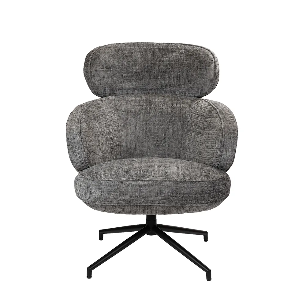 Кресло Bradex Home KING серый, шенилл