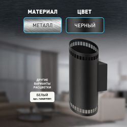 Светильник настенный ЭРА WL51 BK G9 40Вт IP20 черный