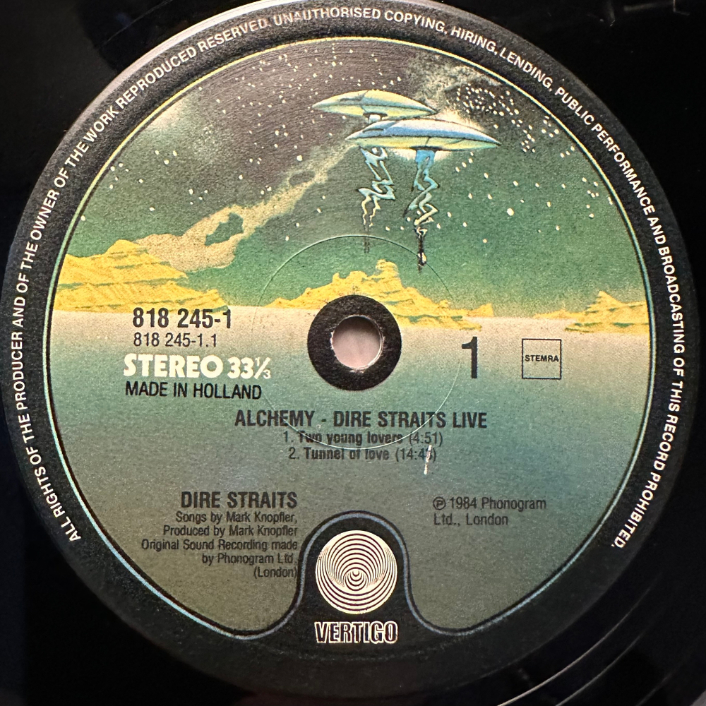Dire Straits - Alchemy - Dire Straits Live 2LP (Голландия 1984г.)