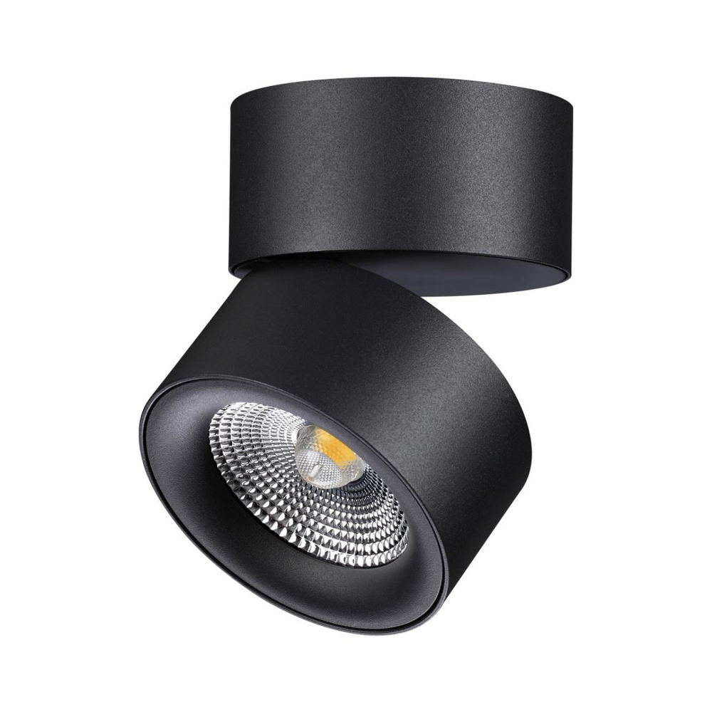 358781 OVER NT21 364 черный Светильник накладной светодиодный IP20 LED 25W 4000K 2200Лм 100-265V GRODA