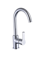 Смеситель кухня MELODIA Metallica картридж д.35мм высокий R-излив MDV35515 без подводки