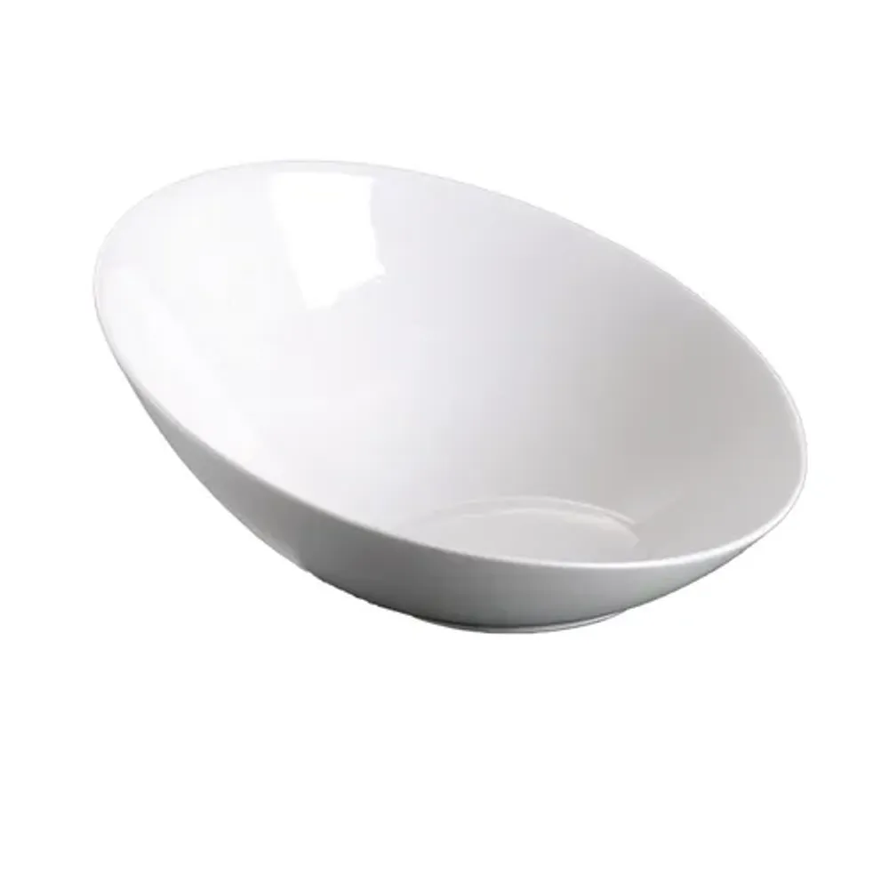 Салатник 125 мл 13,8*13,2 см h6,4/2,5 см скошенный белый фарфор NEW P.L. Proff Cuisine [6]