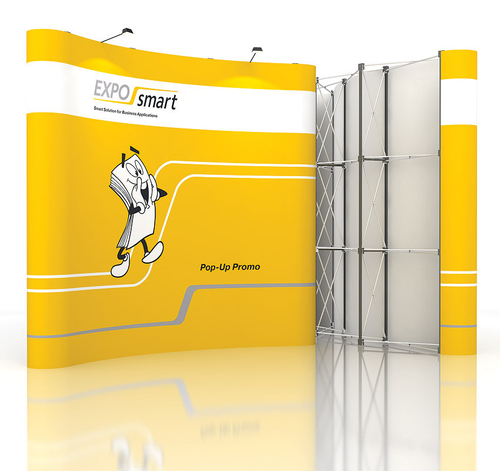 Стенд POP UP 4х3 секции с фотопанелями
