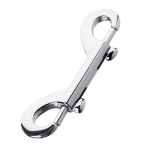 Серебристый двухсторонний карабин ToyFa Metal 712052