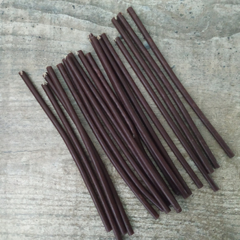 Свеча коричневая № 80, воск, 18,5x0,6 см