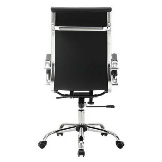 Кресло офисное BRABIX &quot;Energy EX-509&quot;, экокожа, хром, черное, 530862