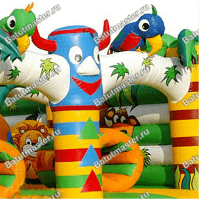 Надувная полоса препятствий «Туземцы», 7х4х2,7 м.