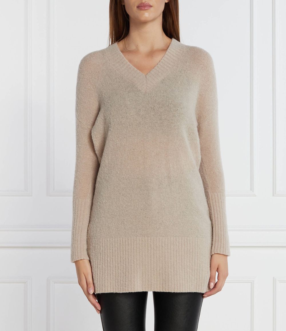 Хлопковый свитер Marella SPORT - кремовый(39460739)