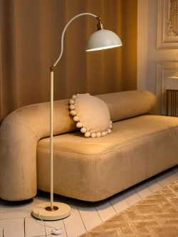 Напольный торшер винтажный, лампа