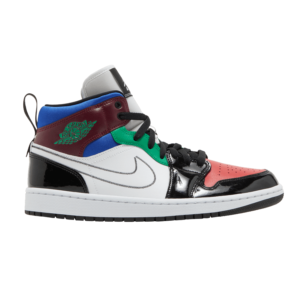 Кроссовки Jordan Air Jordan 1 Mid Se "Multi-Color" (Женская размерная сетка)