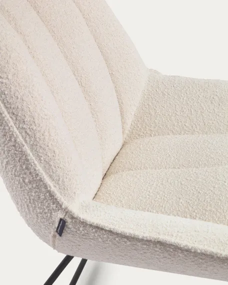 Кресло-качалка Marline, белое букле