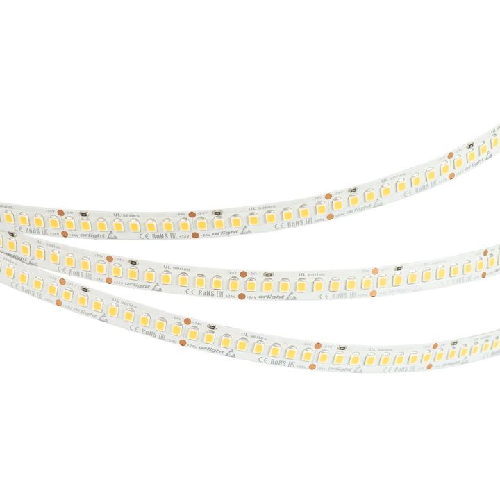 Светодиодная лента Arlight 20W/m 200LED/m 2835SMD холодный белый 5M UL-A200-10mm 24V White6000 037227