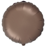 Шар фольгированный Круг 46 см (Бежевый)