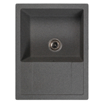 Мойка ML-GMS115 СТАНДАРТ с крылом, темно-серый (309), 645*505*190мм