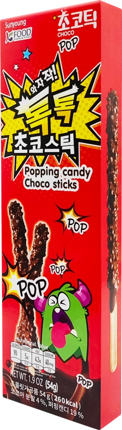 Палочки шоколадные с взрывающейся карамелью Sunyoung