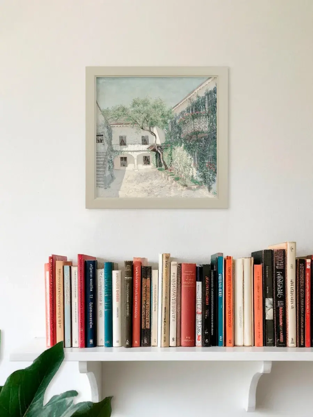 Картина на натуральном холсте настенная интерьерная 27*27 см