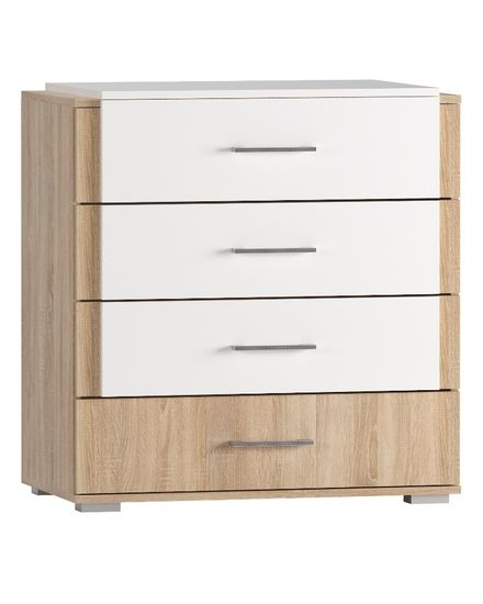 дуб сонома / белый глянец