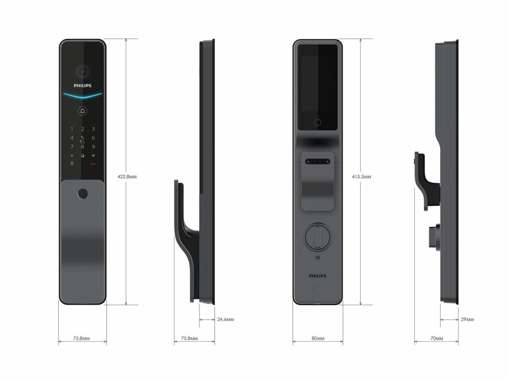 Умный электронный замок Philips Easykey DDL720-MVP(Palm-ID)