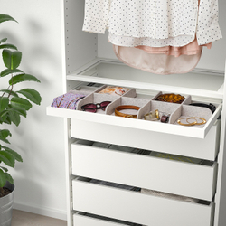 IKEA KOMPLEMENT  (ИКЕА КОМПЛЕМЕНТ)  -  Выдвижной поднос, белый, 75x35 см
