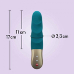 Мини-пульсатор Fun factory STRONIC PETITE, морская волна