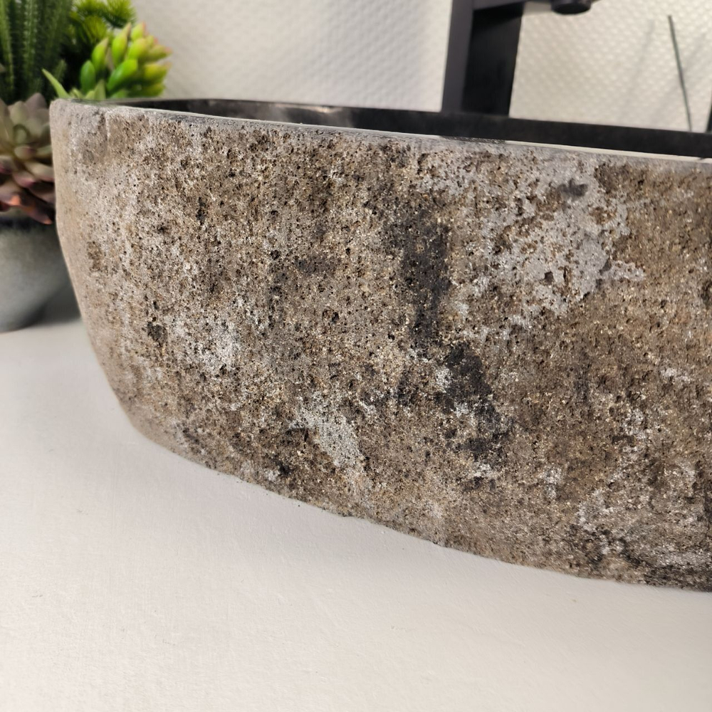 Каменная раковина из речного камня RS-04863 (57*40*15) 0857 из натурального камня