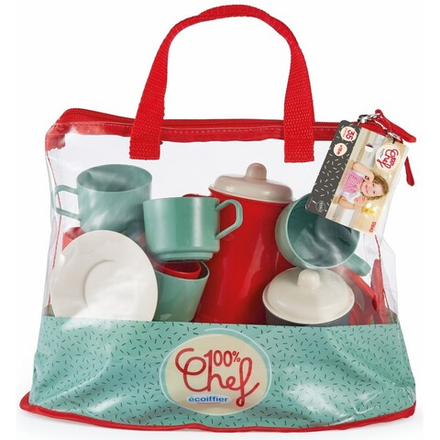 Ecoiffier 100% Chef - Набор кухонных принадлежностей в сумке 12640
