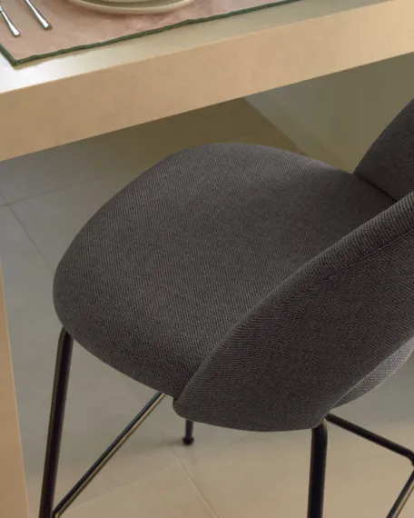 Полубарный стул Mahalia 63 см темно-серый