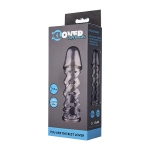 Дымчатая закрытая насадка на пенис 11,5см ToyFa XLover 748018