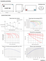 Аккумулятор RuTrike 6-EVF-120 (AGM)