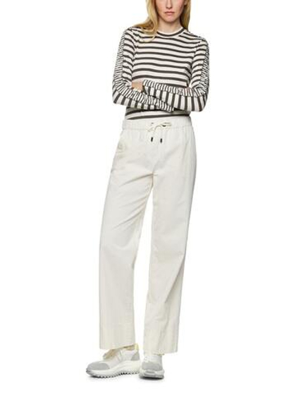 Marc Cain Джемпер из хлопка в полоску