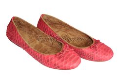 Балетки из кожи питона SH-32