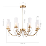 SL1400.303.08 Люстра подвесная ILLUMIA E14 8х40W