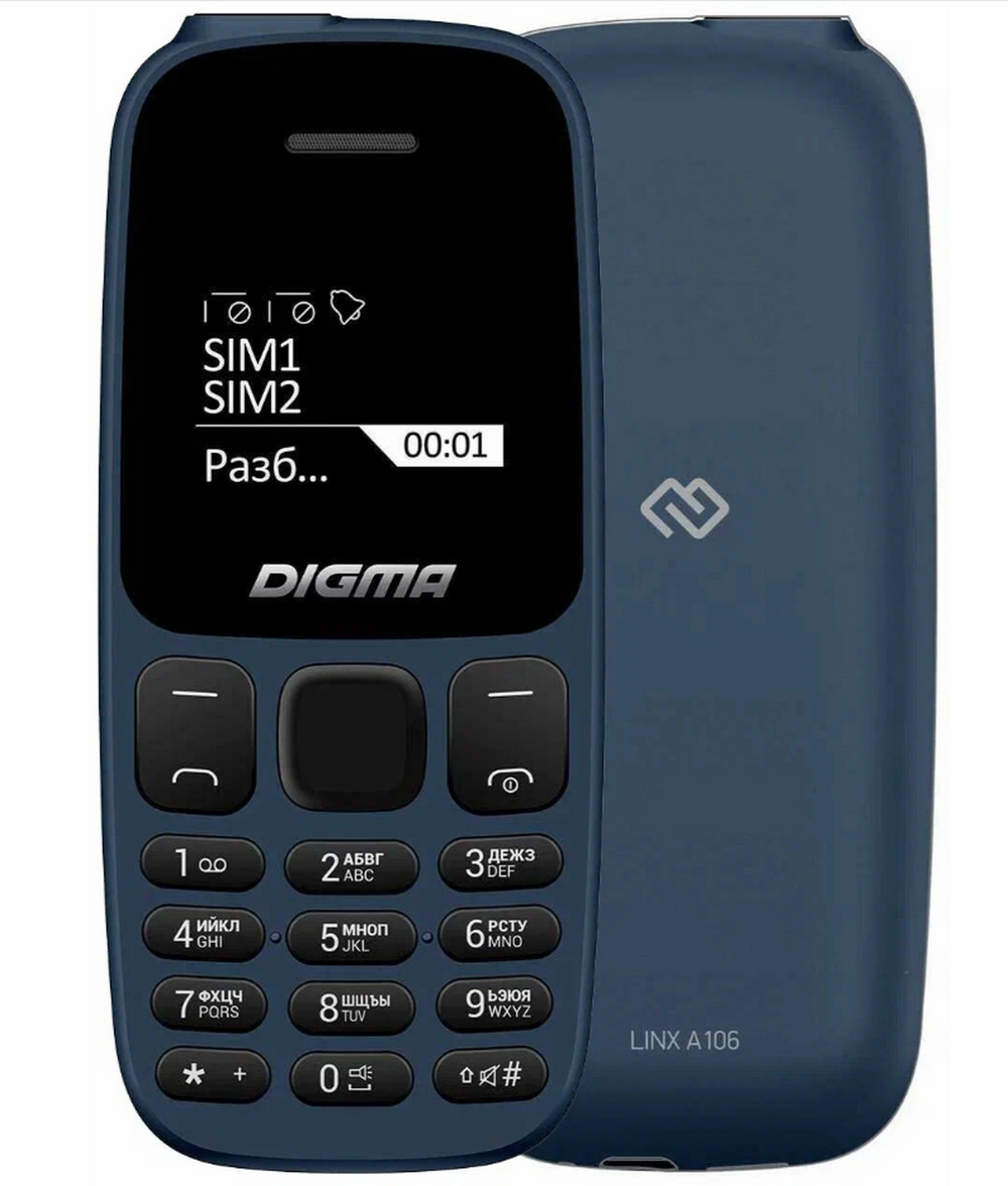 GSM мобильный телефон Digma Linx A106