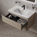 Тумба с умывальником IDDIS Edifice, подвесная, 80 см, капучино, EDI80C0i95K